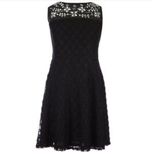 Tween Diva by Rare Editions Girls' Jeweled Illusion Neckline Dress